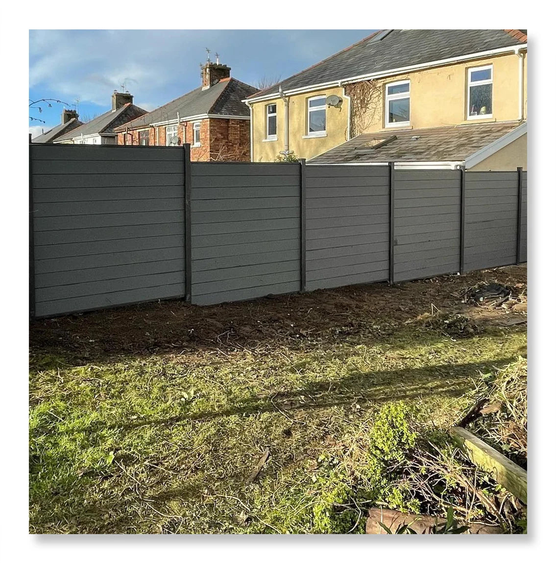 Wood Plastic Composite Outdoor Wood Garden Wall Panel Wpc Boards Fencing Easy Install Privacy Decking Wpc Fence Panels