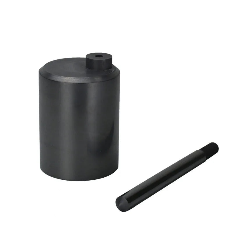 High Purity Graphite Crucible Induction Smelting Crucible with Stopper for Metal Casting Jewelry Foundry Machine Accessories
