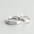 Lovely Cat His & Hers Couple Rings Adjustable Anniversary Promise Engagement Wedding Rings Matching Couple Rings Gift for Xmas