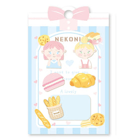 Nekoni Cute Memo Pad Kawaii Girls Self-Stic Note Pad Stic Notes Memo Pad for Memo Notes