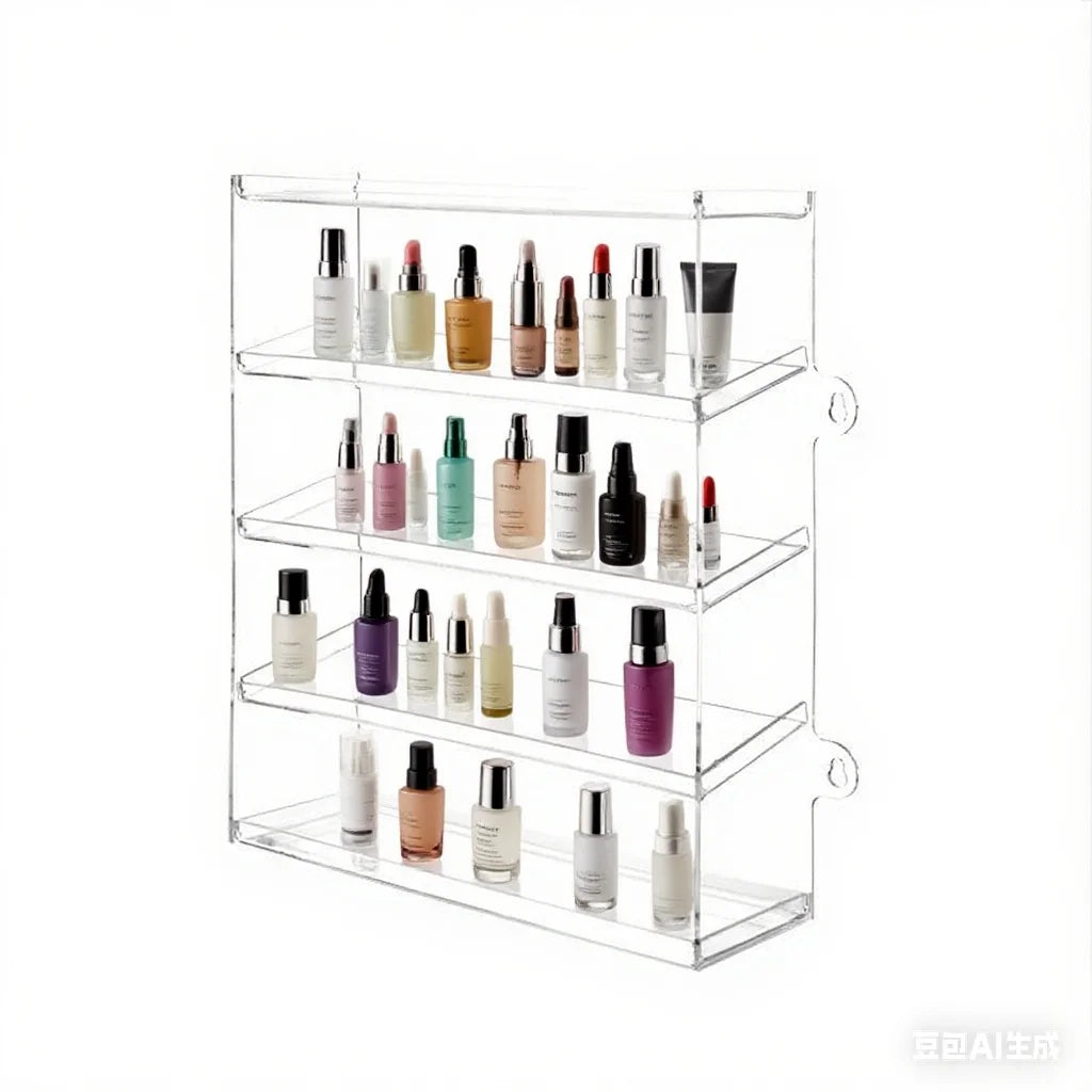 Acrylic Shower Caddy Large Capacity Goods Shelves Organizer Rustproof Shower Shelves Supermarket Storage Display Rack