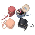 Promotional Pu Leather Lipstick Makeup Organizer Bags Women Small Cosmetic Bag With Handle
