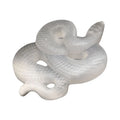 Wholesale  Natural Factory Price Selenite Snakes Hand Caved Polished White Crystal Crafts for Decoration  and Sale