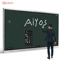 Aiyos55/65/75/86/98/100/110 Inch Dual System 4K IPS Panel Multi Touch Screen Smart Boards Interactive Boards for School Teaching