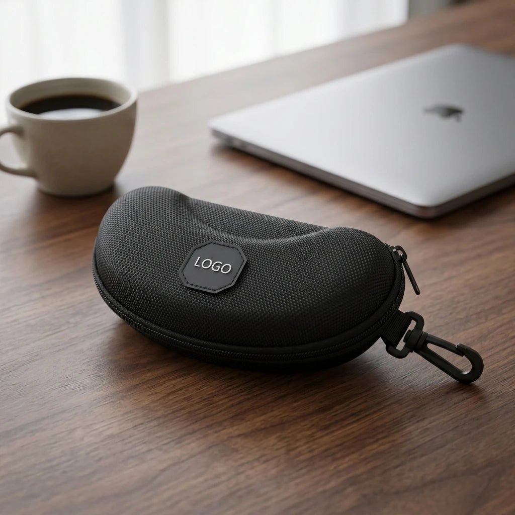 Hot Selling Customized Black Eva Sunglasses Case with Zipper Sunglasses case Custom