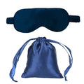 Unisex Super Smooth Blindfold Silk Satin Soft Sleeping Eye Mask with Storage Bag Knit Elastic Strap OEM Printed