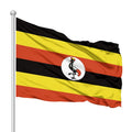 3x5ft Rugged Polyester Sew Embroidery Uganda Flag Digital Printing Techniques for Graphics  Uganda Flag