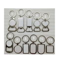 Metal Zinc Alloy Sublimation Blank Bottom Opener Keyring  Keychain Key Chain for DIY Promotion Gift