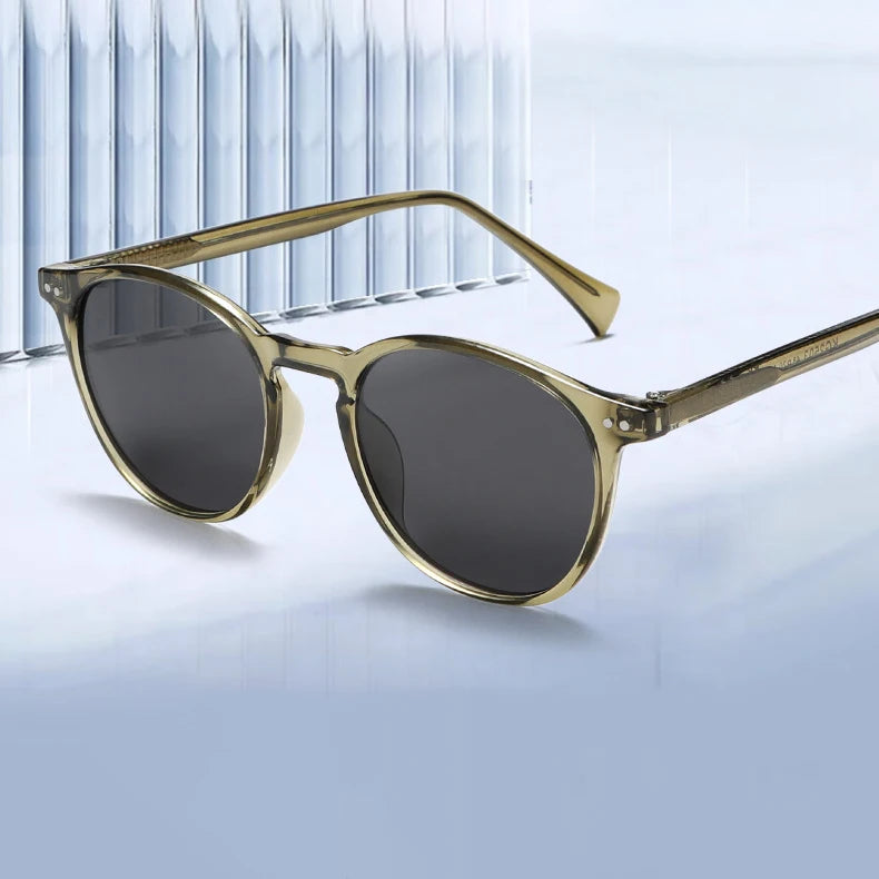 High End Tr90 Frame Cp Polarized Sunglasses Style Unisex 2025 Custom Woman Sun Glasses Round Sunglasses Men