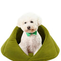 Warm Small Dog Embrace Design Pet Bed Kennel Washable Soft Comfortable Solid Color Pet House Pet Supplies