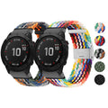 LAIHE Fashion Custom Elastic Fabric Replacement Nylon 22 26 mm Wrist Watchbands Smart Watch Straps Bands for Garmin