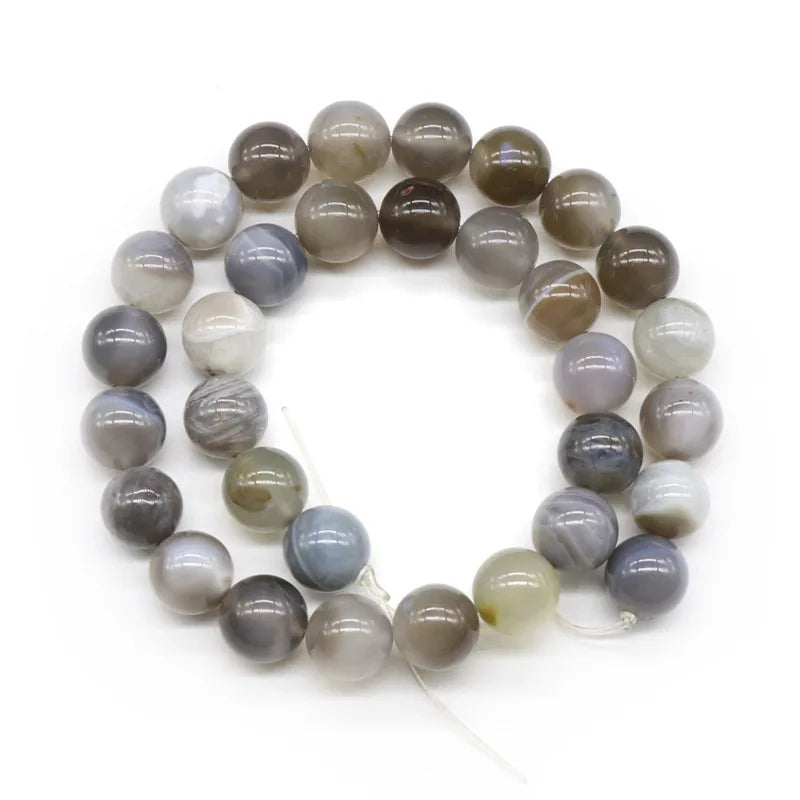 DIY Hot selling grey agate stone tiny beads small crystal healing spheres