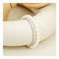 Free Video and Picture S925 Sterling Silver Bracelet Round Shell Beads Silver Chain Double Bracelet