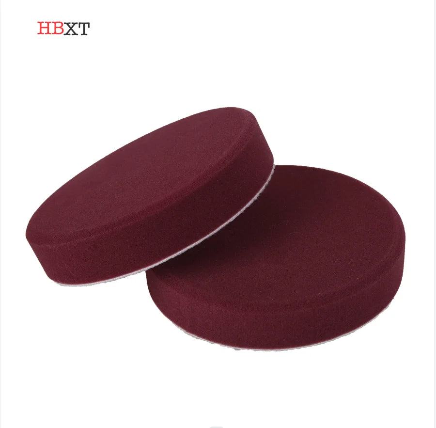 7 Inch Maroon Firm Cutting Foam Pad Foam Buffing Pad Hook & Loop Type for Electric Polisher