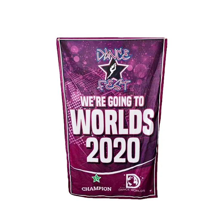 Factory-Produced Sports Gym Event Backdrop Printed Fabric Seasonal Awards Banner