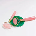 HZ Hot Sale Rose Quartz Set With Gua Sha and Skin Roller for Face