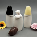 Stocks75ml Liquid Shoe Polish Plastic Bottle Leather Care Refined Oil Bottle Sponge Head Small White Shoe Polish Plastic Bottle MegaBDM