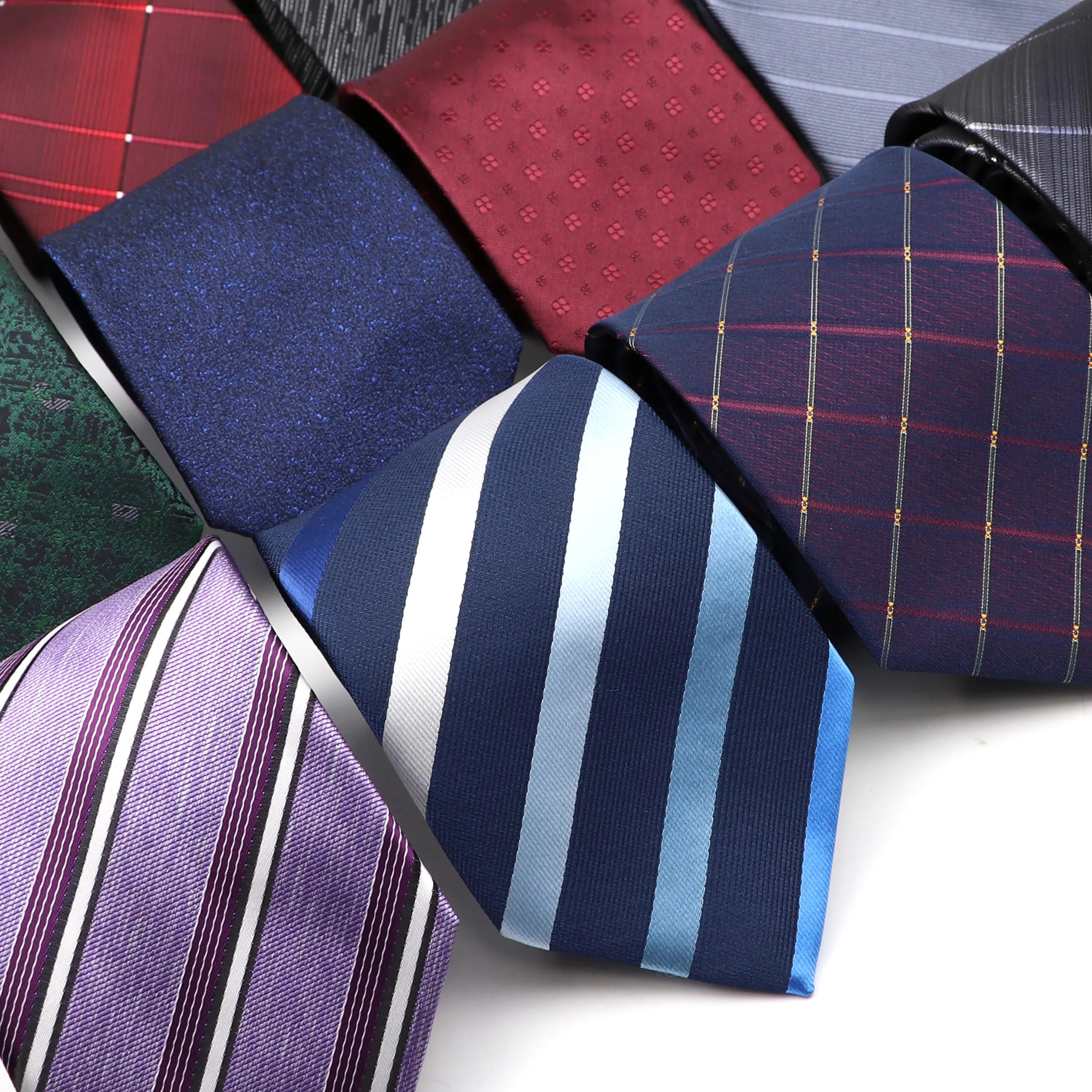 New Fashion Classic Men's Ties Neck Ties 8cm Plaid Striped Ties for Men Formal Business Luxury Wedding Party Neckties Gravatas