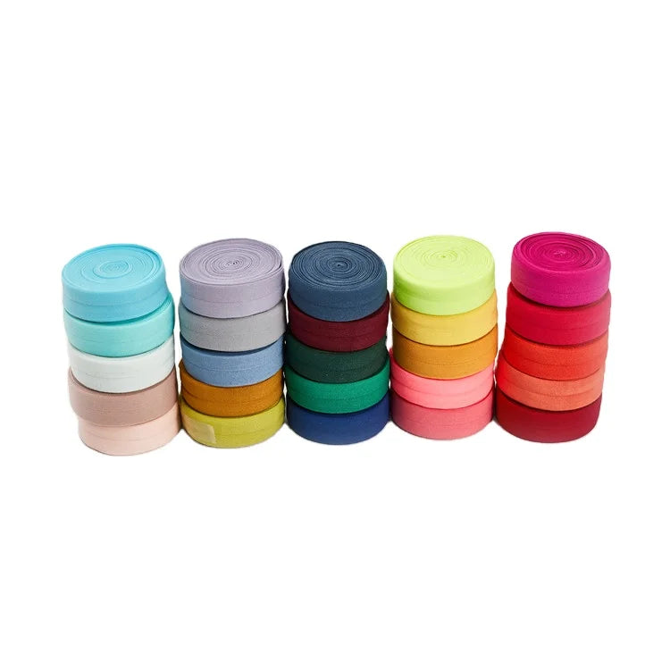 2025 Flat Elastic Polyester Twill Tape Colorful Herringbone Style Band Garments Bags Shoes Furniture Latex-Free 5cm/2in Width