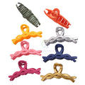 Wholesale New Creative Twist Large Hair Claw Clips Fashion Custom Wholesale Cute Frosted Ponytail Grips for Women Girls