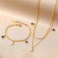 VKME Fashion 18K Gold Plated Star Stainless Steel Necklace for Women Jewelry