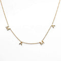 Milskye Personalization Mothers Day 18K Gold Plated Custom Letter Mom Necklace