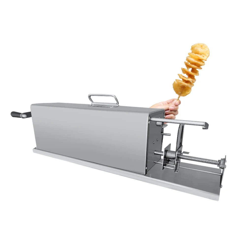 Factory Price Commercial Electric Operate Potato Tower Sprial Cutter/automatic Potato Twister Chips Slicer Machine