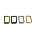 Stock Supply 0.75inch 20mm 4 Colors Good Quality Metal Flat Rectangle Buckle for Leather Bag