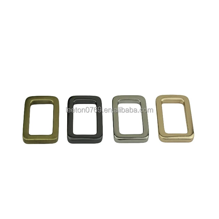 Stock Supply 0.75inch 20mm 4 Colors Good Quality Metal Flat Rectangle Buckle for Leather Bag