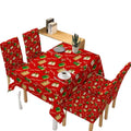 Christmas Decorations Tablecloth Chair Cover Decoration Elastic One-piece Chair-cover Absorbent Gift