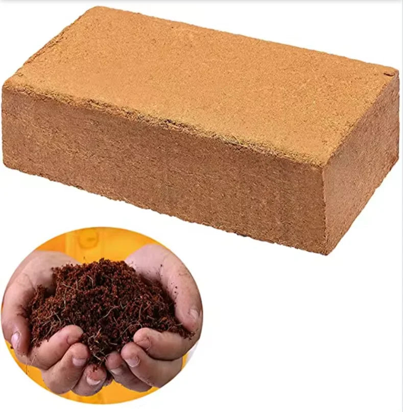 Coconut Coir Bricks Compressed Coconut Fiber Substrate Coir Pith Growing Mediafor Potting Soil Herbs Garden