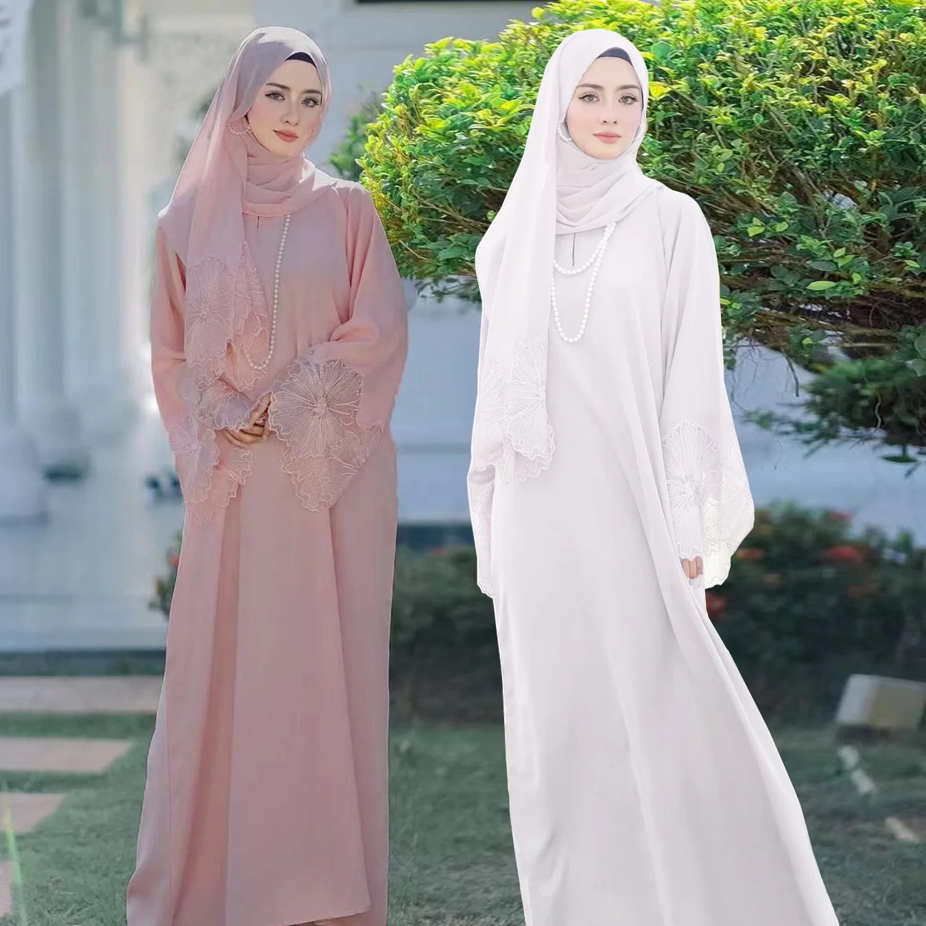 EID Ramadan Embroidery Abaya Wholesale Market in Dubai Women Design Materials Muslim Prayer Stone Work Dress Islamic Clothing