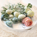 M428 Hair Accessories Vintage Home Decor Diy Wedding Bouquet Centerpieces Mini Peony Artificial Flower Ranunculus Silk Flower