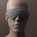 Soundproof Shading Light Deep Sleep Mask with Replaceable Earplugs Travel Size Oversized Milk Silk Nose Reduction