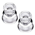 High Quality Nordic Style Clear Glass Candlestick Holder Wholesale Taper Candles Wedding Party Festival Decor Dining Evening