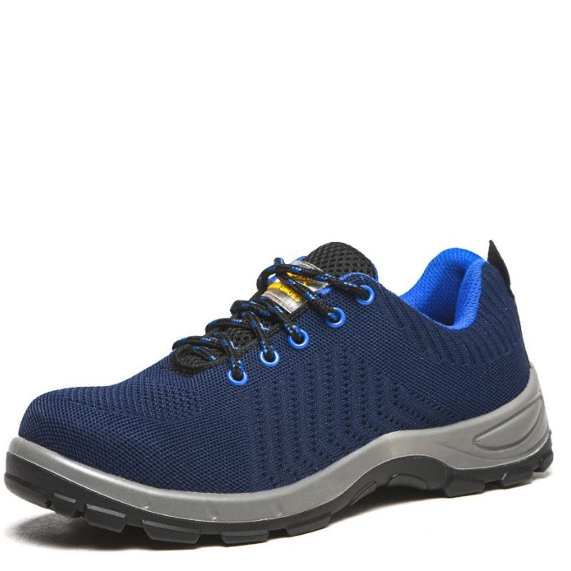 Diansen Low-top Fly-woven Four-season Plastic Steel Toe Anti-smashing Anti-piercing Anti-static Breathable Safety Shoes
