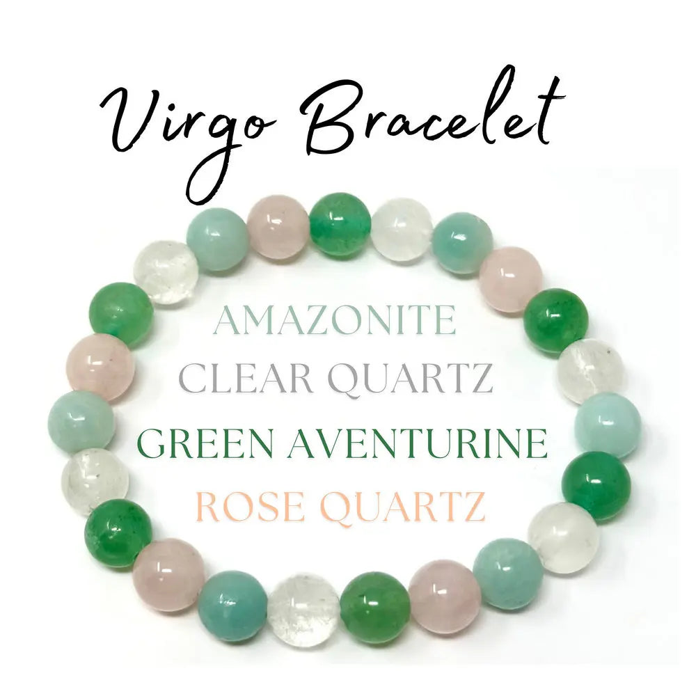 Wholesale Natural Stone Bracelet for Women Jewelry Healing Crystal Friendship Charm Gemstone Virgo Zodiac Bracelet