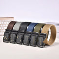 New Canvas Belt Automatic Buckle Belts Not Ratchet Men's Belt Iron Buckles Polyester Wholesale LQbelt Factory