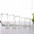 Hot Selling Multi-Use Square Glass Vase Candle Holders Lanterns Home Decor Customizable Color Capacity Wonder Brand Tea