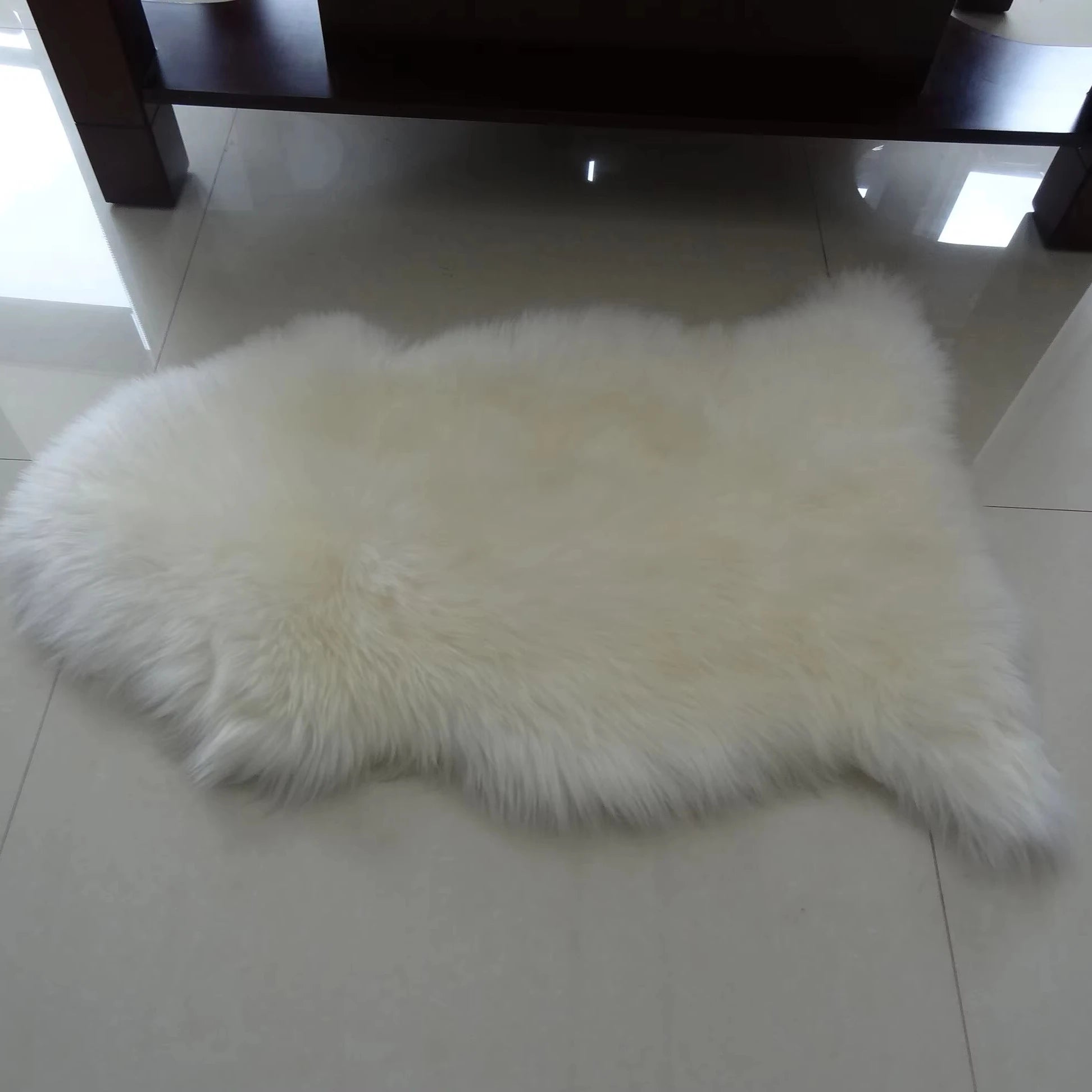 Sample Support Eco Australian Wool Carpet Best Animal Real Sheep Skin Mat Bedroom Floor Sheepskin Fur Rug for Living Room