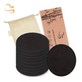Hot Sale 3.15" Soft Bamboo Terry Cosmetic Cleansing Pads Organic Cotton Laundry Bag Set Reusable Makeup Remover Pads Face