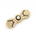 Real 925 Sterling Silver Handmade Enamel Brooch Vintage Natural Freshwater Pearl Fine Jewelry Brooches