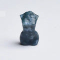 HZ Hot Sale Natural Crystal Healing Quartz Hand Craft Moss Agate Mini Women-shaped Carving for Decoration