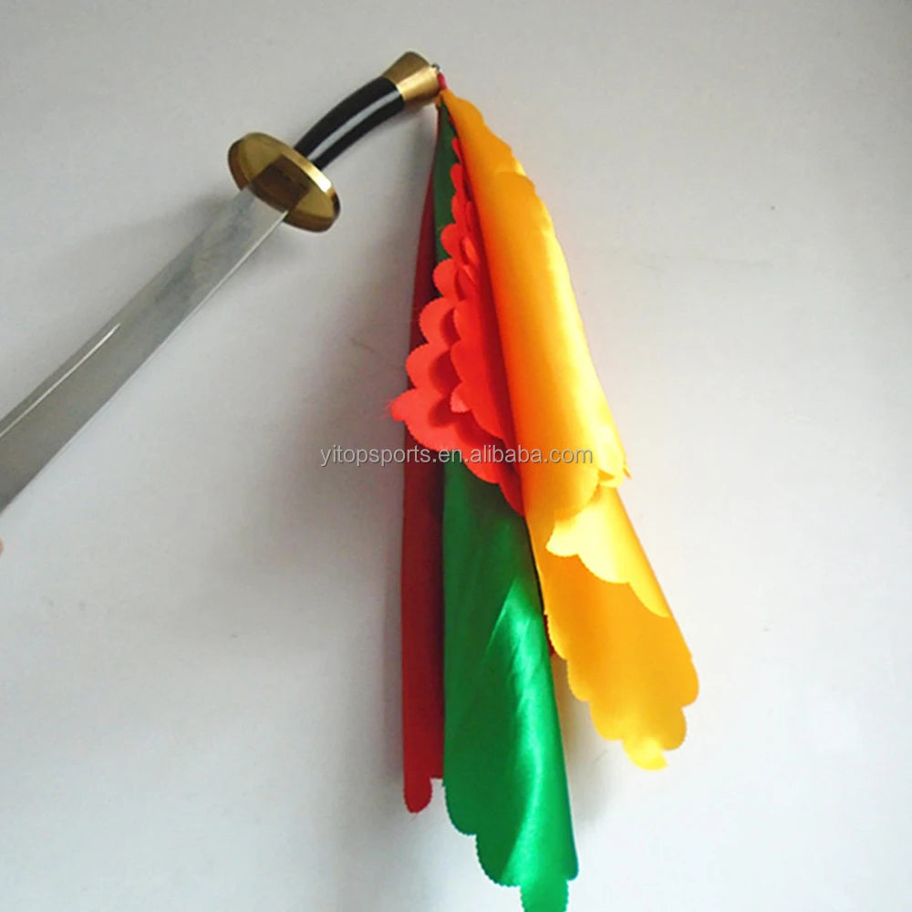 Chinese Broadsword Wrestling and Martial Arts Training Colorful Silk Kung Fu Silks