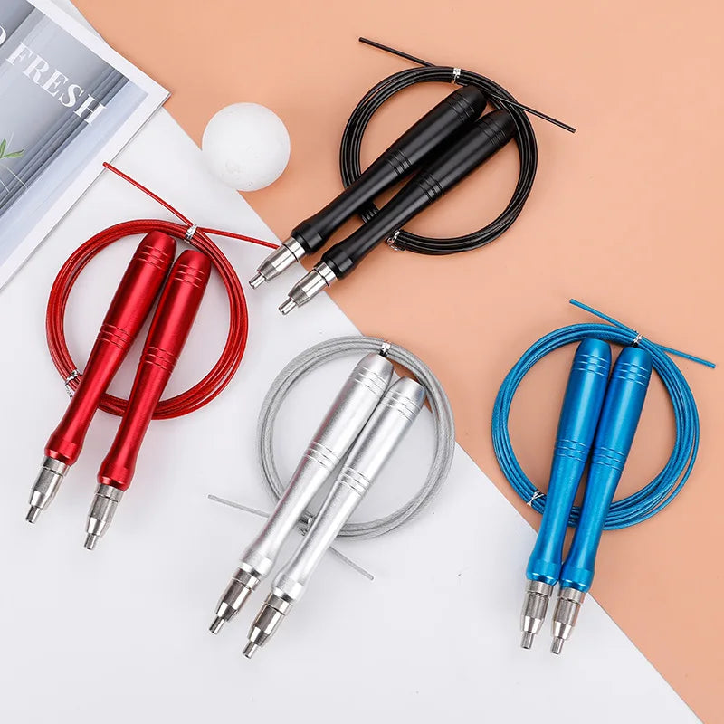 Premium Quality PVC Self-Locking Speed Jump Rope for Fitness Training Steel Wire Skipping Rope