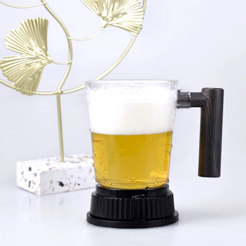 Bar Accessories Home Party Cup-on-top Type Beer Foamer Canned or Bottled Beer Dispenser