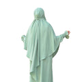 2023 Loriya Wholesale Muslim Women Traditional Khimar Wrinkle Polyester One Layer Islamic Khimar