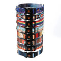 Bulk European Polyester Fun Fabric Thick Personalized Print Luxury Dog Collar with Ribbons Quick Release Buckle