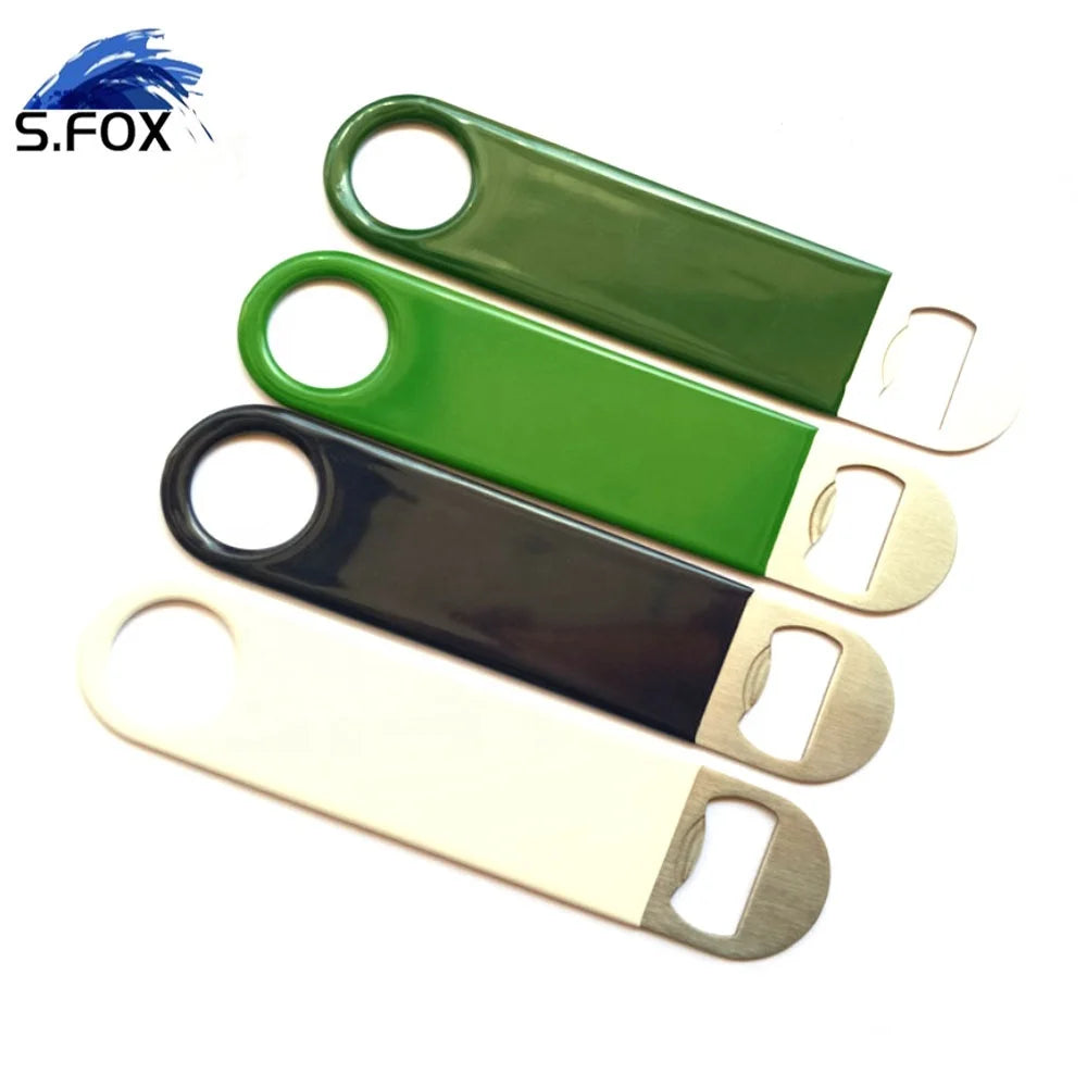 Factory Directly Supply Colorful Promotion Gift Blank Metal Beer Flat Bottle Opener