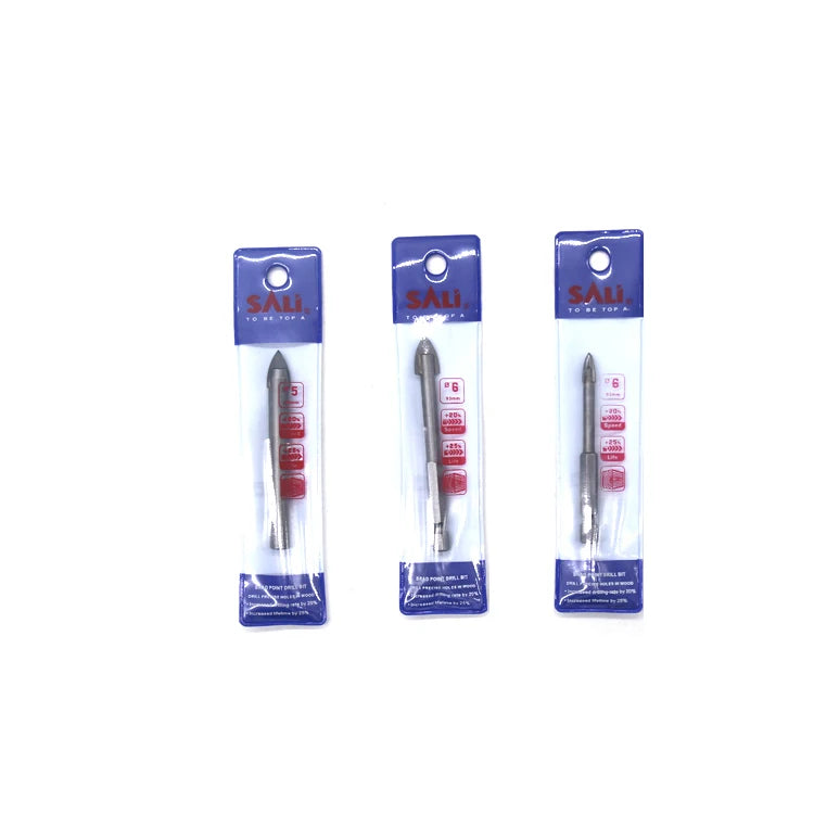 SALI 3-14mm 40Cr Glass & Tile Drill Bit Set Round Shank Long Life for Glass Break